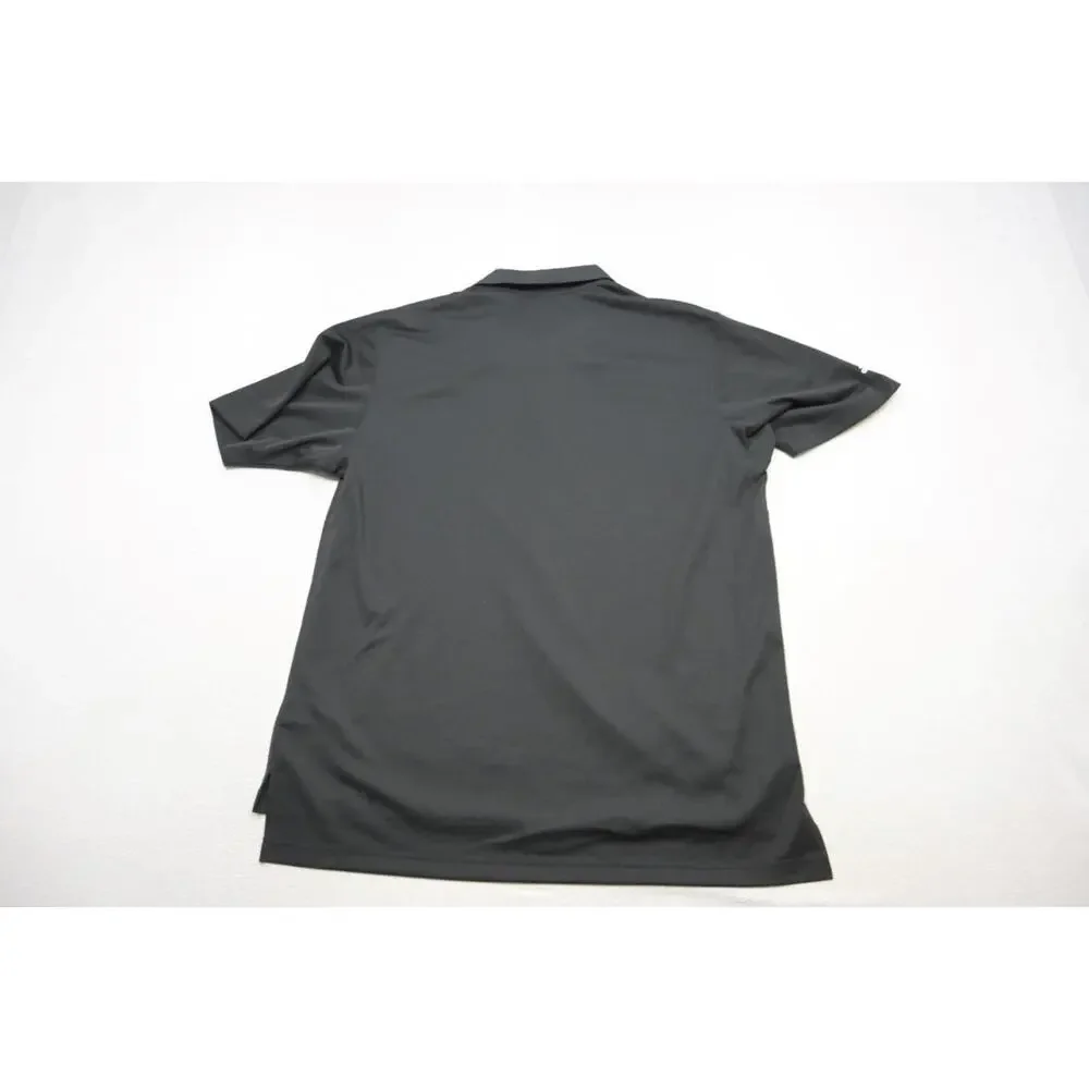 Adidas Golf Polo ClimaLite‎ Black Short Sleeve Athletic Golf Shirt Mens Sz Large